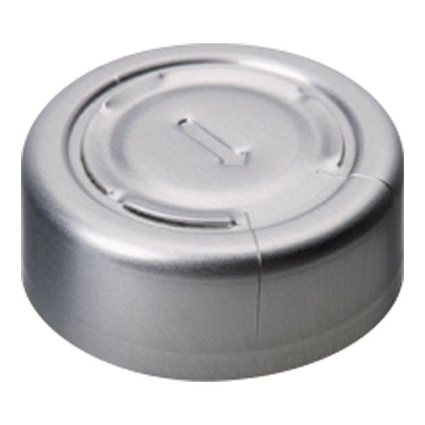 アズワン ND20 クリンプバイアル(アルミキャップ・PTFEシール)用キャップ 100個入 4-5156-11 1箱(100個)（直送品）