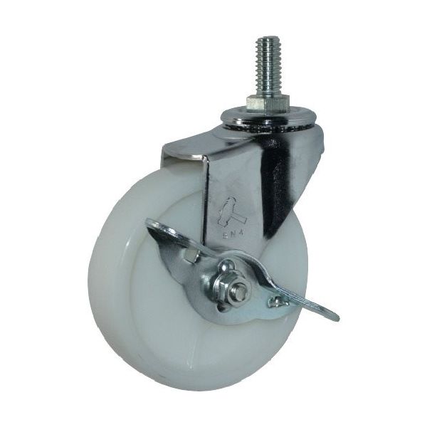 ハンマーキャスター ハンマー ねじ込み旋回式ナイロン車輪 65mm W3/8 ストッパー付 415A-20N65 1個 814-0722（直送品）