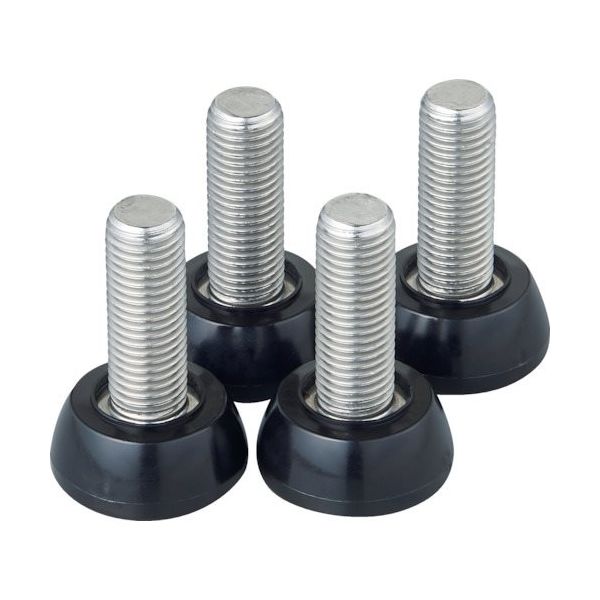 TRUSCO ステンレス製ワゴン用アジャスターセット クリーンフェニックスワゴン用 M16 導電 4本入 CPE-D-M16AJ-SET（直送品）