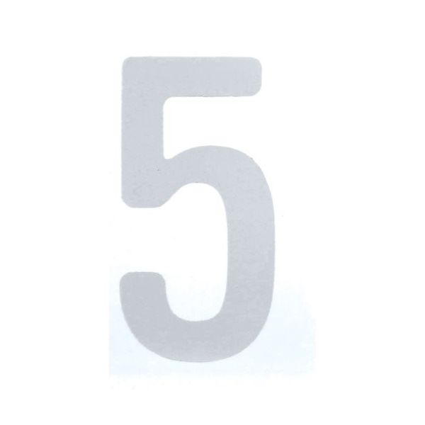 トラスコ中山 TRUSCO カッティング文字50mm 白 5 CS50W-5 1枚 256-4545（直送品）