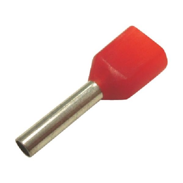 大同端子製造 DST ツインフェルール形端子(100個入り)赤 FEI1.0-10X2 1袋(100個) 352-7803（直送品）