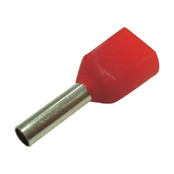 大同端子製造 DST ツインフェルール形端子(100個入り)赤 FEI1.0-8X2 1袋(100個) 352-7779（直送品）