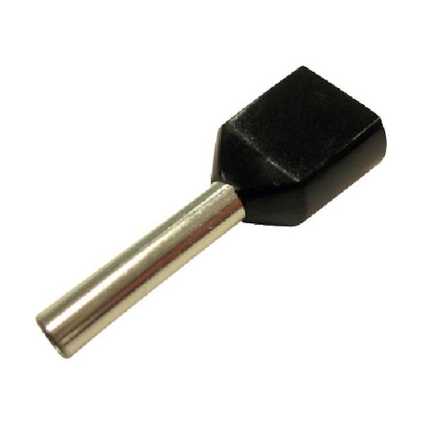 大同端子製造 DST ツインフェルール形端子(100個入り)黒 FEI1.5-12X2 1袋(100個) 352-7774（直送品）