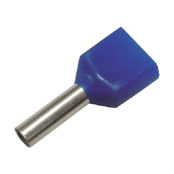大同端子製造 DST ツインフェルール形端子(100個入り)青 FEI2.5-10X2 1袋(100個) 352-7800（直送品）