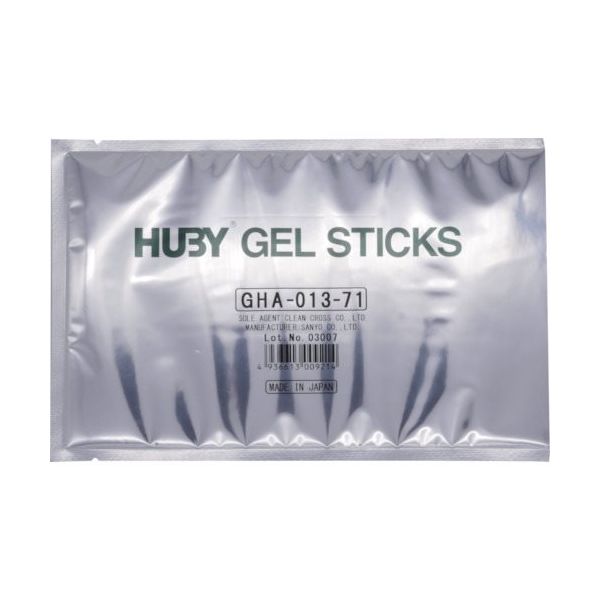 クリーンクロス HUBY GEL STICKS Φ1.3mmX71mm GHA-013-71 1袋(20本) 368-4267（直送品）