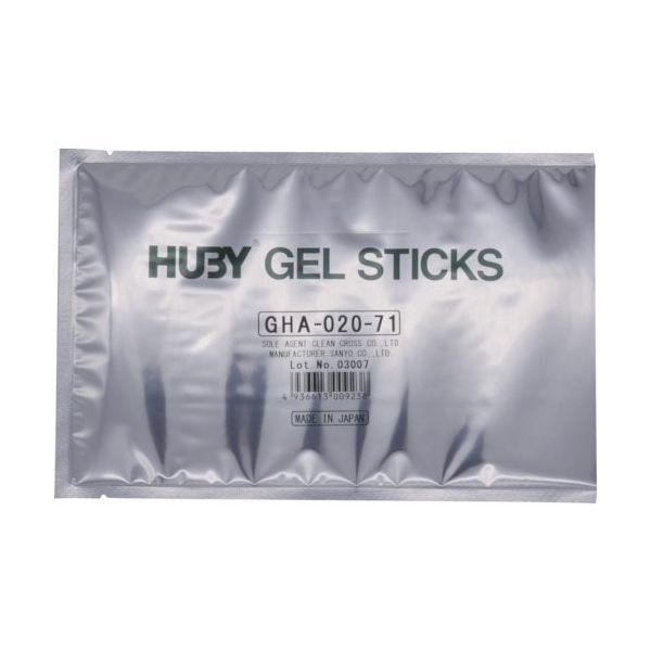 クリーンクロス HUBY GEL STICKS Φ2.0mmX71mm GHA-020-71 1袋(20本) 368-4268（直送品）