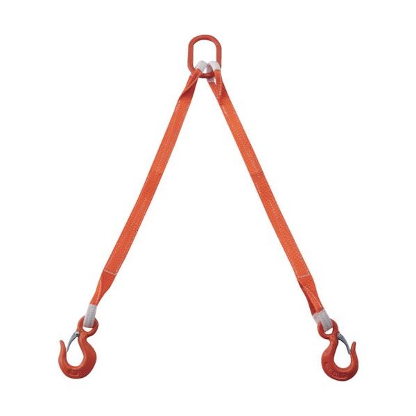 TRUSCO 2本吊ベルトスリングセット 35mm幅X1m 吊り角度60°時荷重1.72t(最大使用荷重2t) G35-2P10 1セット（直送品）