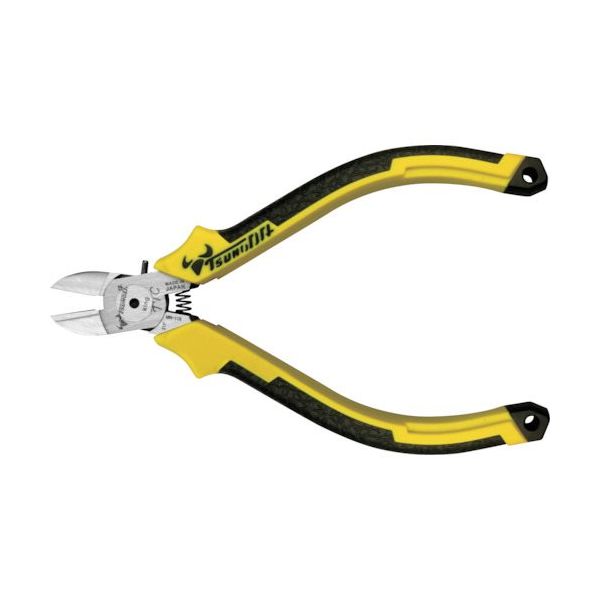 ツノダ TTC ニッパー 115mm 成型グリップ バネ付き MN-115DG 1丁 353-7677（直送品）