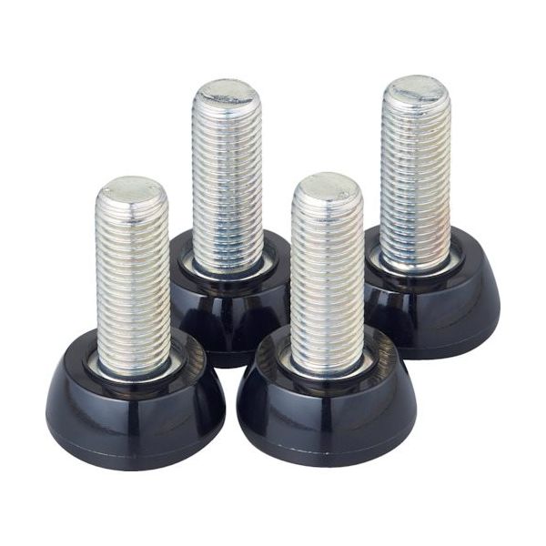 TRUSCO スチール製ワゴン用アジャスターセット ツールワゴン フェニックスワゴン用 M16 4本入 PEW-M16AJ-SET（直送品）