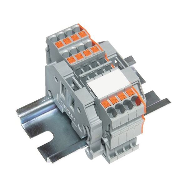 トラスコ中山 TRUSCO スプリング式端子台3線式 4極 電線サイズ0.25~1.5 SPTB18A-3-4P 1個 257-3034（直送品）