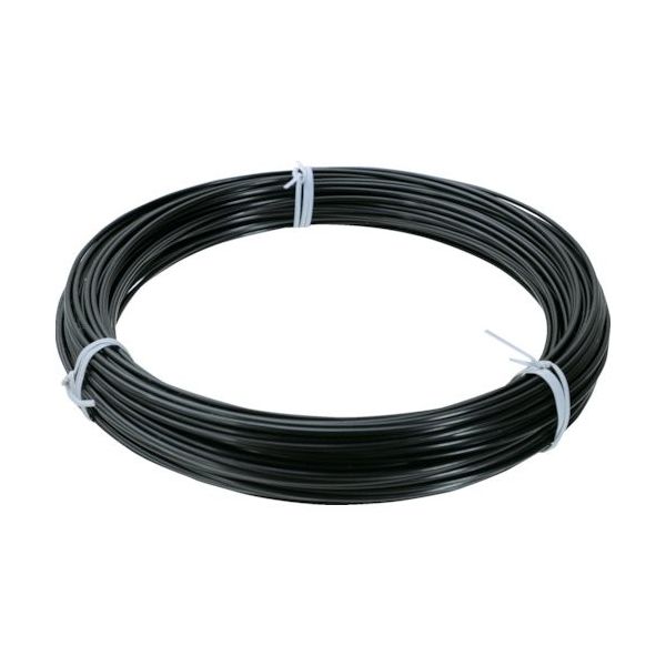 トラスコ中山 TRUSCO カラー針金 ビニール被覆タイプ ブラック黒 #20 線径0.9mm 1kg TCW-09BK 1巻（直送品）