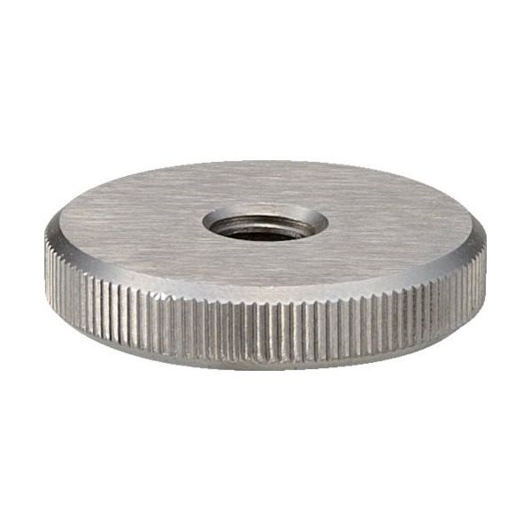 トラスコ中山 TRUSCO ローレットノブ 平型 めねじ スチール製 外径16×ネジM3 TKKNF-M3 1個 255-3792（直送品）