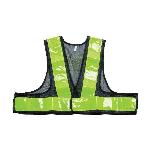 トラスコ中山 TRUSCO 安全ベスト 紺*イエロー ショート丈 ポリエステル製 TKA-550A 1着 362-3081（直送品）