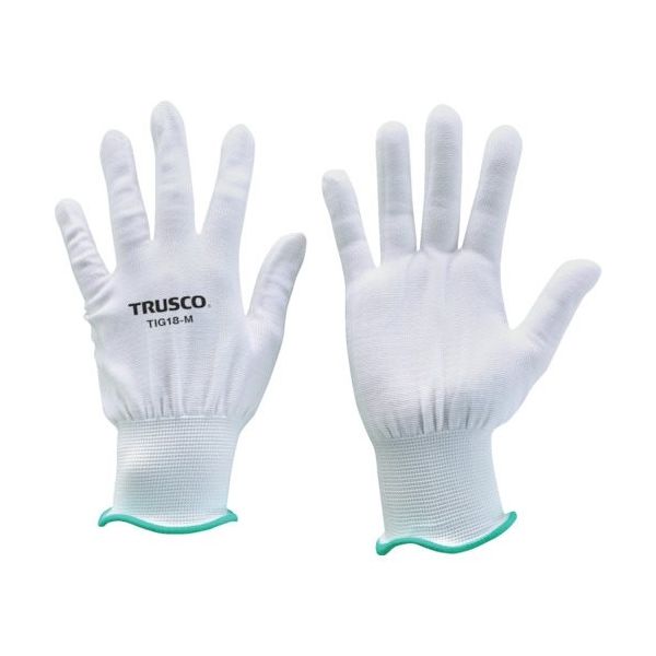 トラスコ中山 TRUSCO 超薄手 ノンコートインナー手袋 18ゲージ M TIG18-M 1双 256-6730（直送品）