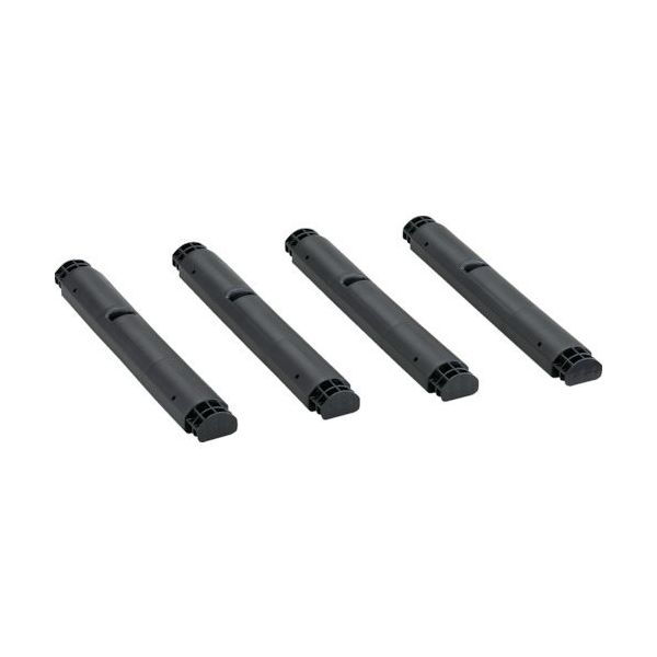 トラスコ中山 TRUSCO プラ棚用 脚のみ4本セット 高さ515mm用 つや消しブラック TPT-515K-MBK 1セット(4本)（直送品）