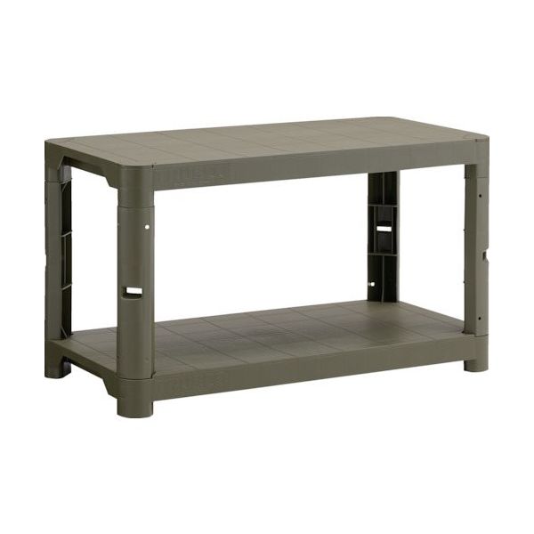 トラスコ中山 TRUSCO プラ棚 高さ515ー2段タイプ コーナーキャップ4個付 つや消しОD TPT-1342C-MOD 1台（直送品）