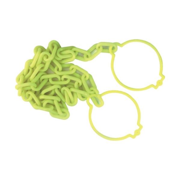 トラスコ中山 TRUSCO プラチェーン(コーンリング付) 蛍光イエロー 6MMX3M TPCC6-3LY 1本 249-3863（直送品）