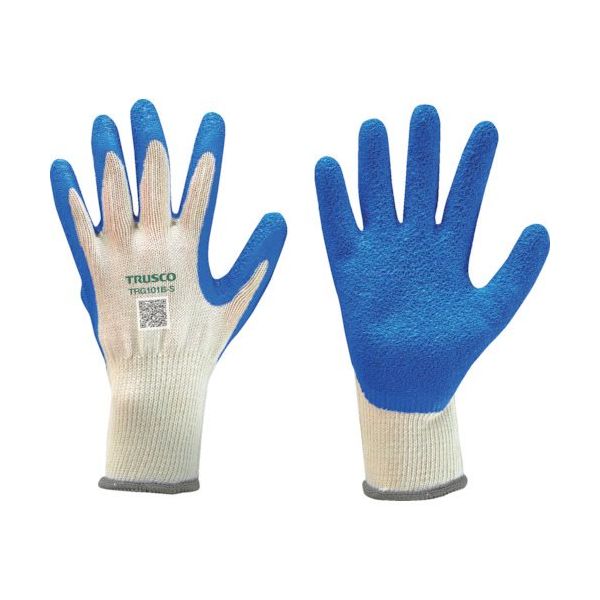 トラスコ中山 TRUSCO 【売切廃番】 ゴム背抜き手袋 ブルー 1双入り 10ゲージ S TRG101B-S 1双 249-3877（直送品）