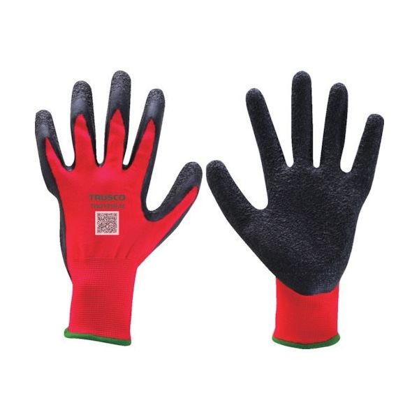 トラスコ中山 TRUSCO ゴム背抜き手袋 レッド 10双入り 13ゲージ M TRG131R-M-10P 1袋(10双) 249-3871（直送品）
