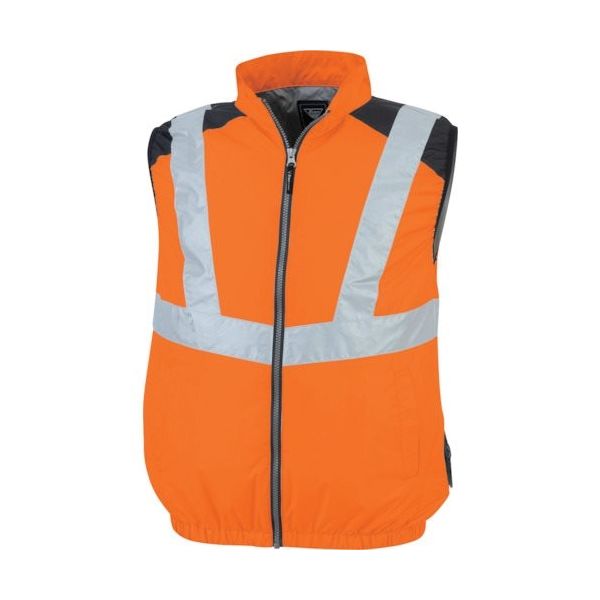 ジーベック XEBEC 空調服ベストXE98025ー82ーS オレンジ XE98025-82-S 1着 369-0381（直送品）