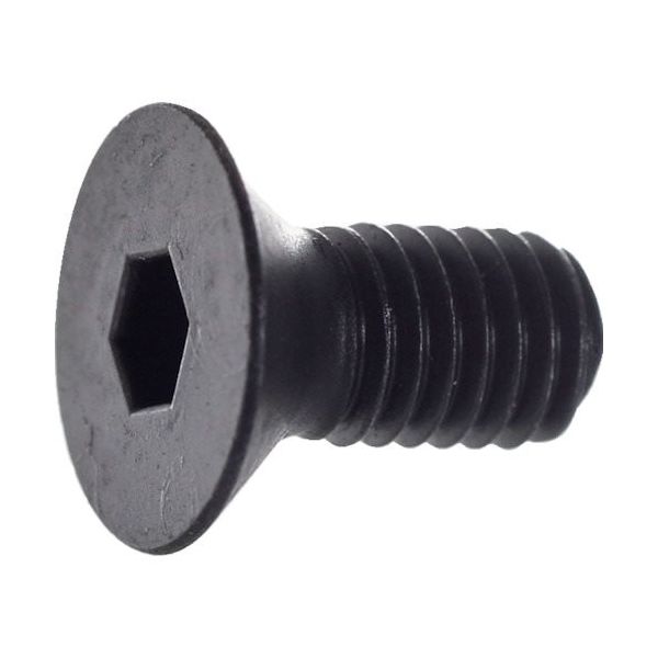 TRUSCO 六角穴付皿ボルト スチール黒染め 全ネジ M5×15 210本入