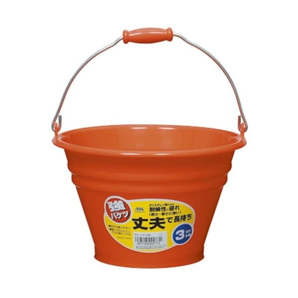 ヒマラヤ化学工業所 ヒマラヤ化学 カラーバケツ 6011 3型 レッド 230パイ×144 002772 1セット(60個)（直送品）