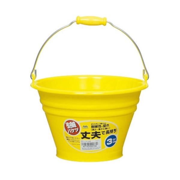 ヒマラヤ化学工業所 ヒマラヤ化学 カラーバケツ 6011 3型 イエロー 230パイ×144 002789 1セット(60個)（直送品）