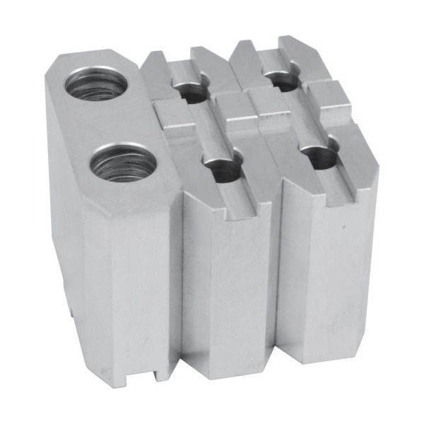 アーム産業 ARM ソールスクロールチャック用アルミ生爪ALMSEー6H60 ALMSE-6H60 1セット(3個) 837-7383（直送品）