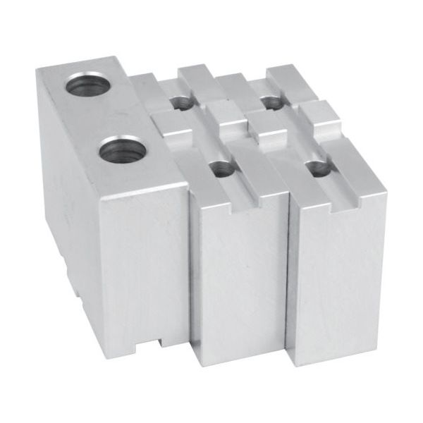 アーム産業 ARM 北川スクロールチャック用アルミ生爪ALSBSー6H60 ALSBS-6H60 1セット(3個) 837-7391（直送品）