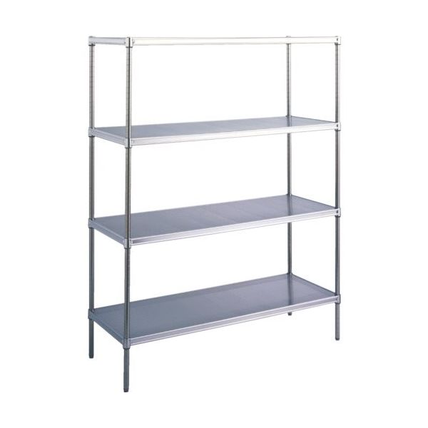 キャニオン パンチングシェルフ 910×610×2200m SUSP 610X 910X2200-4 828-2061（直送品）