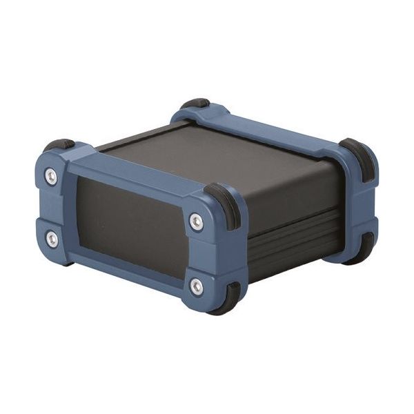 タカチ電機工業 タカチ コーナーガード付アルミケースアルミパネルタイプ ブラック/インディゴ EXP12-4-13BI 1台（直送品）