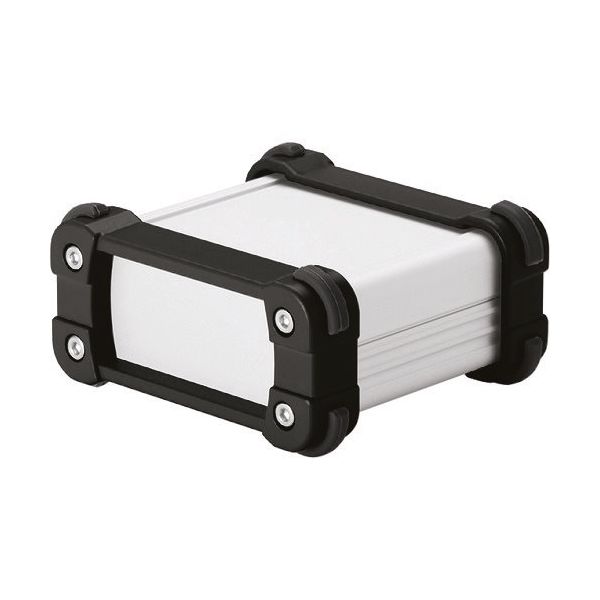 タカチ電機工業 タカチ コーナーガード付アルミケースアルミパネルタイプ シルバー/ブラック EXP15-5-20SB 1台 200-6639（直送品）