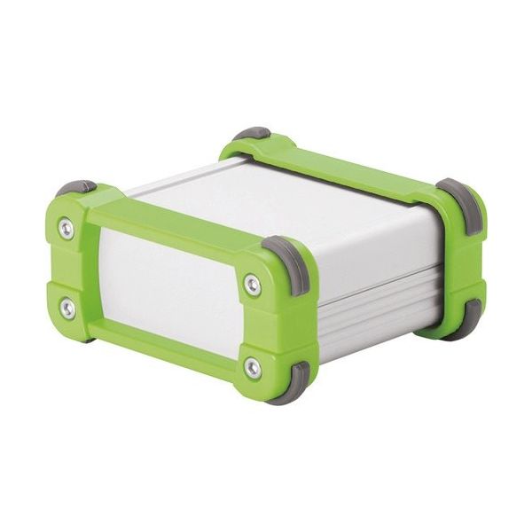 タカチ電機工業 タカチ コーナーガード付アルミケースアルミパネルタイプ シルバー/ライム EXP15-5-20SL 1台 201-4492（直送品）