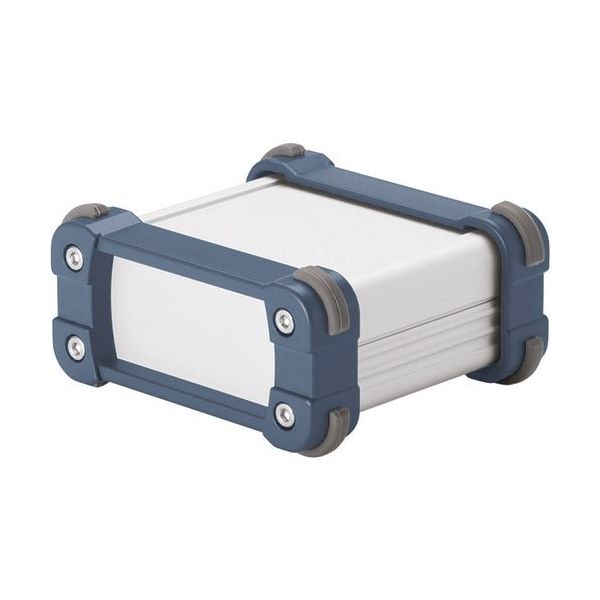 タカチ電機工業 タカチ コーナーガード付アルミケース EMCシールドタイプ シルバー/インディゴ EXPE15-5-11SI 1台（直送品）