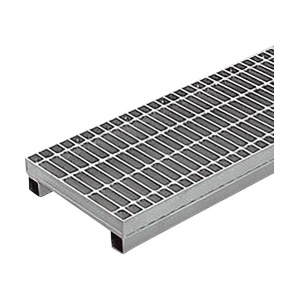 カネソウ スチール製グレーチング プレーンタイプ かさあげ型 側溝用 クッション付 HSY-P-5960A 1枚 343-6992（直送品）