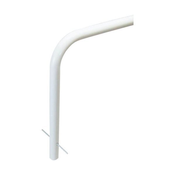 カネソウ 駐輪パイプ スチール製 焼付塗装 自転車・バイク盗難防止用 JP-E24B 1本 321-6634（直送品）