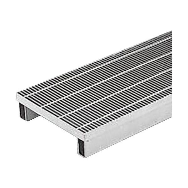 カネソウ スチール製グレーチング 細目プレーンタイプ かさあげ型 側溝用 QSY-4938B 1枚 343-0661（直送品）