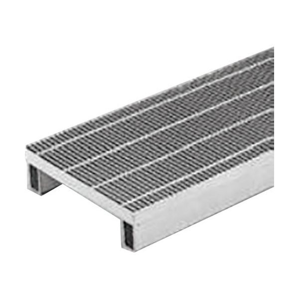 カネソウ スチール製グレーチング 細目プレーンタイプ かさあげ型 国土交通省型側溝用 クッション付 QSY-KP-5350A 1枚（直送品）