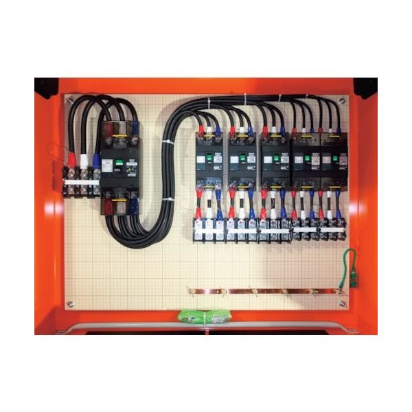 セフティー電気用品 セフティー 仮設動力分電盤 P250ーN5 5回路(150A×2)(100A×3) P250-N5 1個（直送品）