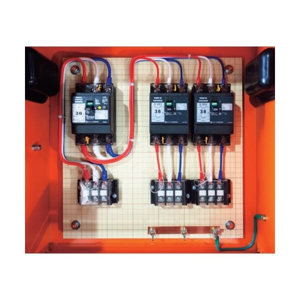 セフティー電気用品 セフティー 仮設動力分電盤 SP30ーN2 主幹30A 2回路(30A×2) SP30-N2 1個 340-2944（直送品）