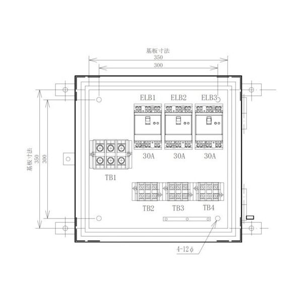セフティー電気用品 セフティー 仮設分岐盤 SPーE3A 3回路(30A×3) 1個 340-2887（直送品）