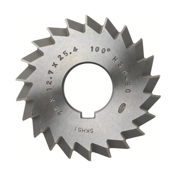 フクダ精工 FKD ダブルアングルカッター100°×125×20×25.4 WAC-100X125X20X25.4 1枚 810-4812（直送品）