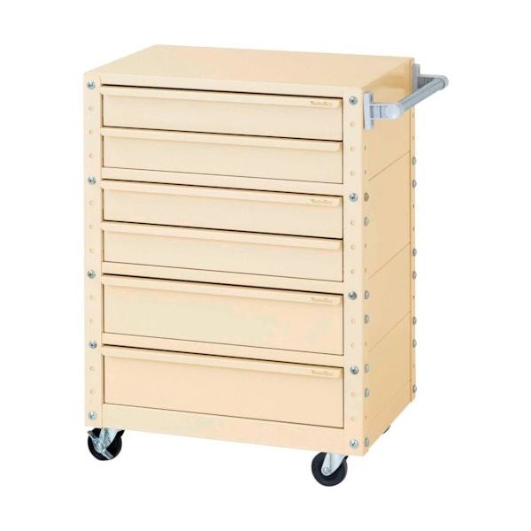 ヤマテック スペシャルワゴン 移動式 キャビネット浅型2段×2個、深型1段×2個 ヤマテックアイボリー W6CU-S2M2-IV 1台（直送品）