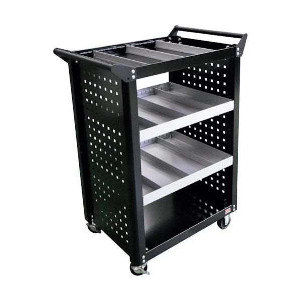 大阪製罐 OS フッキングワゴン 間口610(770)×奥行455×高さ909mm(HFー1フック×10個付) HKW4-BS 1台（直送品）