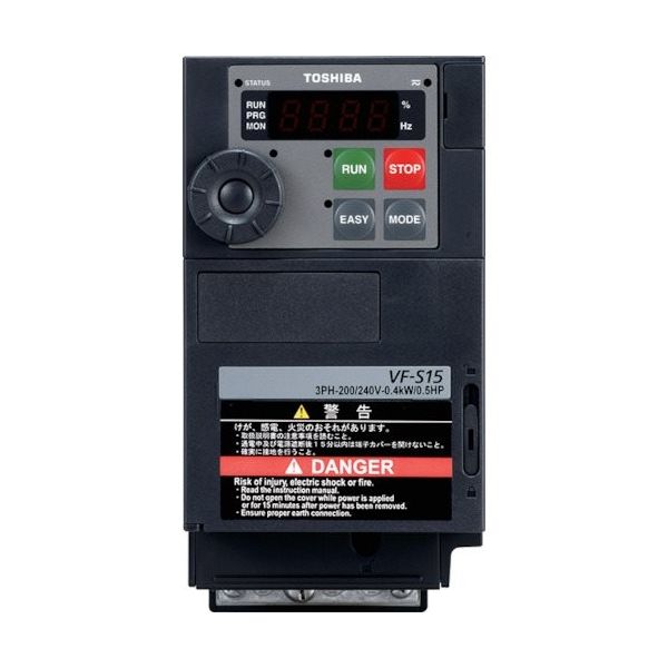 東芝産業機器システム 東芝 三相400V入力インバータ VFS15-4037PL1 1個 274-6838（直送品）