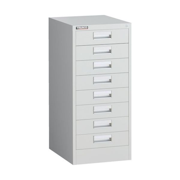 トラスコ中山 TRUSCO VR型キャビネット 393X500XH880 引出8段 ホワイト色 VR-L8-AW 1台 263-8986（直送品）