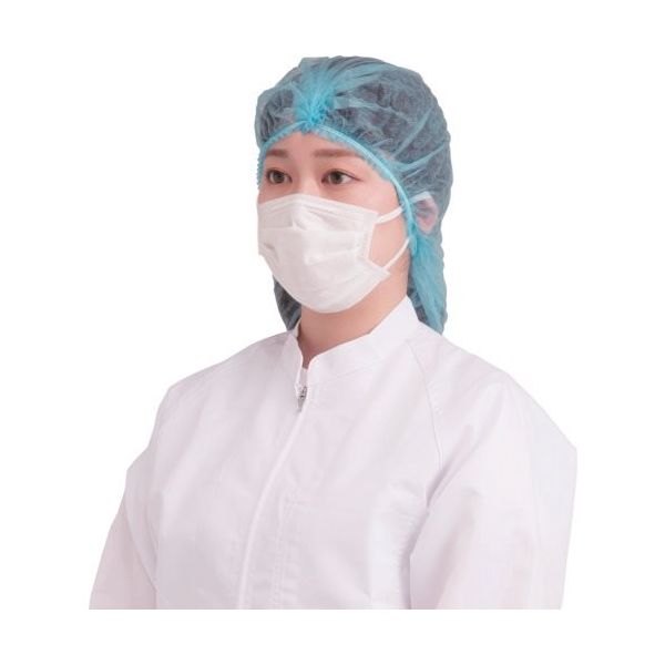 日本製紙クレシア クレシア プロテクガード ディスポキャップ ブルー (100枚入) 68130 1箱(100枚) 253-1453（直送品）