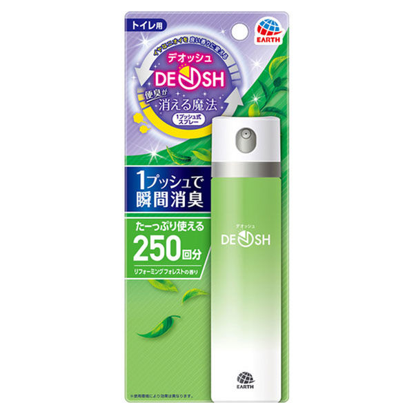 アース製薬 DEOSH デオッシュ 1プッシュ式スプレーリフォーミングフォレストの香り 250回分 50mL 4901080699619（直送品）