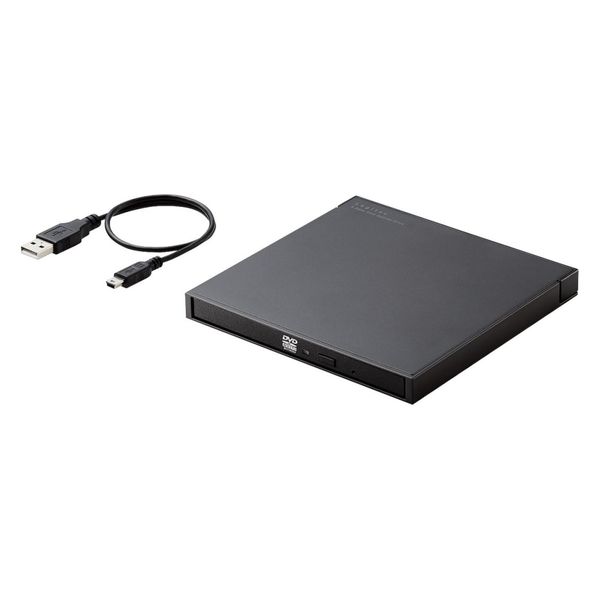 ロジテック スマホ タブレット用ワイヤレスDVDドライブ(黒) LDR