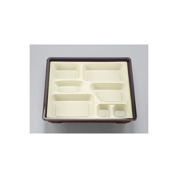 仕出弁当　U-73-B クリーム 中皿　200枚(20枚×10) 0110073200533　シーピー化成（直送品）